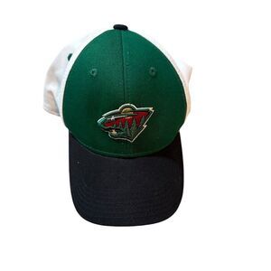 NHL Minnesota Wild‎ Boys 8-20 Color Block Adjustable Cap, One Size